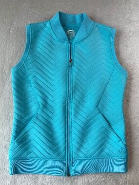 Slazenger Aqua Blue XS Women's Golf Vest Activewear Pickleball Tennis Everyday